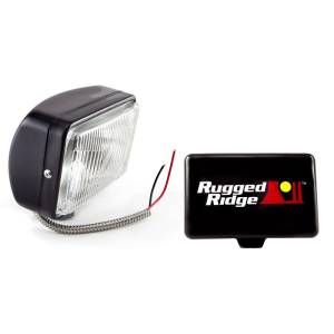 Rugged Ridge - Rugged Ridge 5-In x 7-In Halogen Fog Light Black Steel Housing - 15207.05 - Image 2