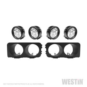 Westin - Westin Universal Light Kit for Outlaw Front Bumper - Textured Black - 58-9905 - Image 2