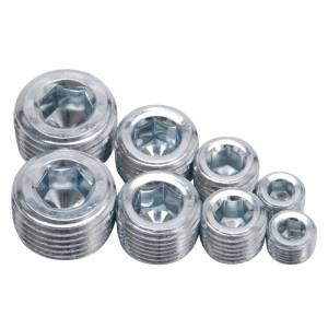 Edelbrock - Edelbrock Fittings Pipe Plug Kit Internal Allen Head 1/8In 1/4In 3/8In 1/2In NPT Set of 8 - 8052 - Image 2