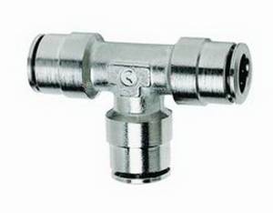 Firestone - Firestone Union Tee 1/4in. Nickel Push-Lock Air Fitting - 25 Pack (WR17603025) - 3025 - Image 1