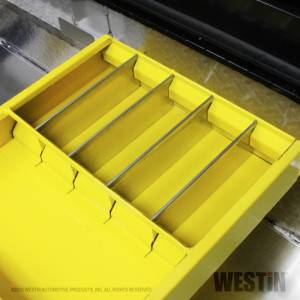 Westin - Westin/Brute 19inL x 3.5inH x 15inW Tray w/ 4 Silver Dividers - Yellow - 80-TR10 - Image 3