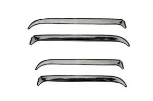AVS - AVS 87-98 Ford F-250 Super Duty Ventshade Front & Rear Window Deflectors 4pc - Stainless - 14075 - Image 2