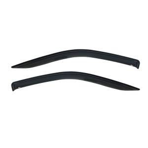 Westin 1999-2016 Ford Super Duty Wade Slim Wind Deflector 2pc - Smoke - 72-37456