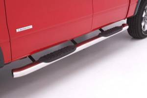 LUND - LUND 99-16 Ford F-250 Super Duty Crewcab 5in. Curved Oval SS Nerf Bars - Polished - 23750075 - Image 2