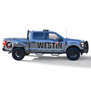 Westin - Westin 15-22 Ford F-150 SuperCrew / 17-22 F-250/350 Crew Cab Outlaw Nerf Step Bars - 20-13945 - Image 4