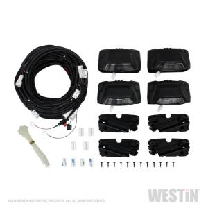 Westin - Westin R5 LED Light Kit - 4 End Caps Integrated LED Lights w/ Wiring Harness - Black - 28-51003 - Image 1