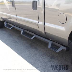 Westin - Westin 99-16 Ford F-250/350/450/550 CC (6.75ft Bed) HDX Drop Whl to Whl Nerf Step Bars - Text Blk - 56-534015 - Image 3