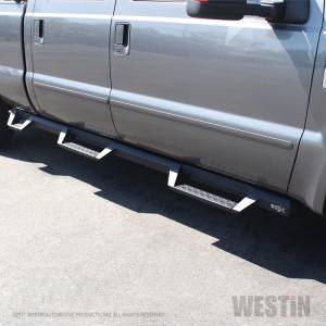 Westin - Westin 99-16 Ford F-250/350/450/550 CC (6.75ft Bed) HDX Drop Whl to Whl Nerf Step Bars - Text Blk - 56-534015 - Image 4