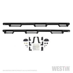 Westin - Westin/HDX 99-16 Ford F-250/350 Crew Cab (6.75ft Bed) Stainless Drop Nerf Step Bars - Textured Black - 56-5340152 - Image 5