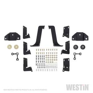 Westin - Westin/HDX 99-16 Ford F-250/350 Crew Cab (6.75ft Bed) Stainless Drop Nerf Step Bars - Textured Black - 56-5340152 - Image 6