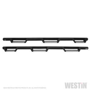 Westin - Westin/HDX 99-16 Ford F-250/350 Crew Cab (6.75ft Bed) Stainless Drop Nerf Step Bars - Textured Black - 56-5340152 - Image 8