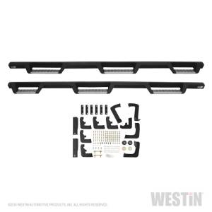 Westin - Westin/HDX 17-18 Ford F-250/350 Crew Cab (6.75ft Bed) Stainless Drop Nerf Step Bars - Textured Black - 56-5340252 - Image 12