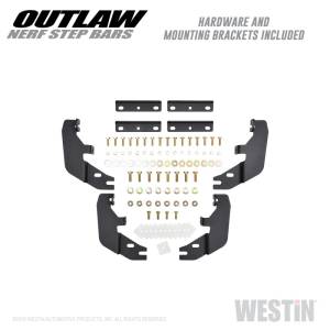 Westin - Westin 15-20 Ford F-150 SuperCab / 17-20 F-250/350 SuperCab Outlaw Nerf Step Bars - Textured Black - 58-53935 - Image 6