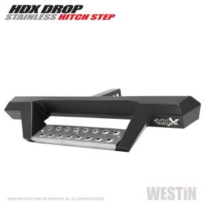 Westin - Westin HDX Stainless Drop Hitch Step 34in Step 2in Receiver - Textured Black - 56-100152 - Image 1