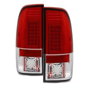 SPYDER - SPYDER Ford F150 side 97-03/F250/350 Duty 99-07 LED Tail Lights Red Clear ALT-YD-FF15097-LED-RC - 5003485 - Image 2