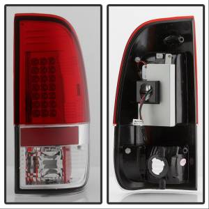 SPYDER - SPYDER Ford F150 side 97-03/F250/350 Duty 99-07 LED Tail Lights Red Clear ALT-YD-FF15097-LED-RC - 5003485 - Image 7