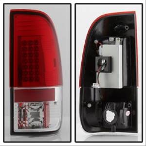 SPYDER - SPYDER Ford F150 side 97-03/F250/350 Duty 99-07 LED Tail Lights Red Clear ALT-YD-FF15097-LED-RC - 5003485 - Image 15