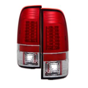 SPYDER - SPYDER Ford F150 Styleside 97-03/F250 Version 2 LED Tail Lights Red Clear ALT-YD-FF15097-LED-G2-RC - 5029140 - Image 2