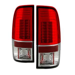 SPYDER - SPYDER Ford Super Duty 08-15 Version 2 LED Tail Lights Red Clear ALT-YD-FS07-LED-G2-RC - 5029195 - Image 2