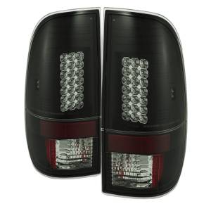 SPYDER - SPYDER Ford F150 side 97-03/F250 Super Duty 99-07 LED Tail Lights Blk Smke ALT-YD-FF15097-LED-BSM - 5078179 - Image 1