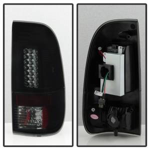 SPYDER - SPYDER 08-16 Ford Super Duty LED Tail Lights Black Smoke ALT-YD-FS07-LED-BSM - 5083296 - Image 5