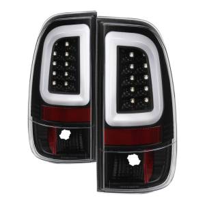 SPYDER - SPYDER 97-03 Ford F150 Stylsd. F250/350 V3 Light Bar LED Tail Lights - Blk ALT-YD-FF15097V3-LBLED-BK - 5084231 - Image 2