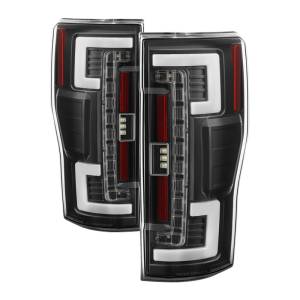 SPYDER 17-18 Ford F250 (w/Blind Spot Sens./LED Model Only) LED Tail Lights-Blk ALT-YD-FS17BS-LED-BK - 5085610