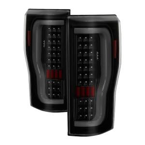 SPYDER - SPYDER xTune 17-18 Ford F-250 Super Duty (Excl LED Models) LED Tail Lights-Blk Smk (ALT-ON-FS17-LBLED-BSM) - 9041617 - Image 1