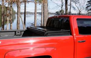 LUND - LUND 99-17 Ford F-250 Super Duty Styleside (6.8ft. Bed) Hard Fold Tonneau Cover - Black - 969352 - Image 11
