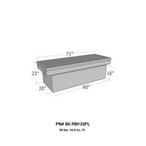 Westin - Westin/Brute Full Lid Full Size XOver Xtra Deep - Aluminum - 80-RB123FL - Image 1