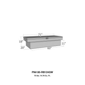 Westin - Westin/Brute Gull Wing Lid Full Size Standard - Aluminum - 80-RB124GW - Image 4