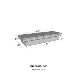 Westin - Westin/Brute Full Lid Full Size Step Side & Down Size Shallow Depth - Aluminum - 80-RB154FL - Image 1