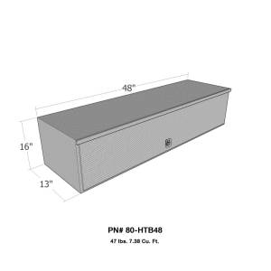 Westin - Westin/Brute HD Top Sider 13in x 48in w/flip up Door - Aluminum - 80-HTB48 - Image 3