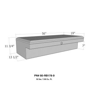 Westin - Westin/Brute Low Profil LoSider Side Rail 56in Box - Aluminum - 80-RB178-9 - Image 3