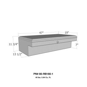 Westin - Westin/Brute Low Profil LoSider Sid Rail 47in Box - Aluminum - 80-RB180-1 - Image 3