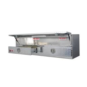 Westin - Westin/Brute High Cap 72in Stake Bed Contractor TopSider w/ Bottom Drawers - Aluminum - 80-TB400-72-BD - Image 1