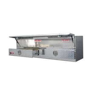 Westin - Westin/Brute High Cap 72in Stake Bed Contractor TopSider w/ Bottom Drawers - Aluminum - 80-TB400-72-BD - Image 2