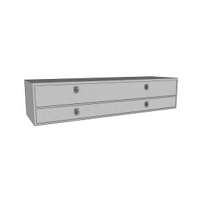 Westin - Westin/Brute High Cap 72in Stake Bed Contractor TopSider w/ Bottom Drawers - Aluminum - 80-TB400-72-BD - Image 3