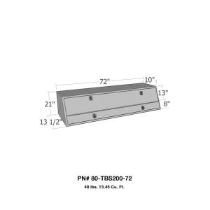 Westin - Westin/Brute Contractor TopSider 72in w/ Doors - Aluminum - 80-TBS200-72 - Image 1