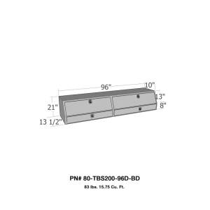 Westin - Westin/Brute Contractor TopSider 96in w/ Drawers & Doors - Aluminum - 80-TBS200-96D-BD - Image 1