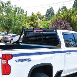 Westin - Westin 1999-2018 Chevrolet/Ford/GMC/Toyota Silverado/Sierra 1500/2500/3500 HD Headache Rack - Black - 57-8025 - Image 23