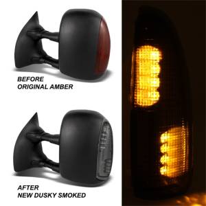 SPYDER - SPYDER xTune Ford Superduty F250-F650 03-07 Amber LED Mirror Signal Lens - Smoke ACC-LED-FDSD99-MR-SM - 9924729 - Image 6