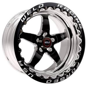 Weld S71 17x10 / 5x115mm BP / 6.2in. BS Black Wheel (High Pad) - Black Single Beadlock MT - 71HB7100W62F