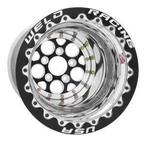 Weld Magnum 2.0 15x10 / 5x4.75 BP / 6in. BS Black Wheel - Double-Beadlock MT - 86B-510282MB