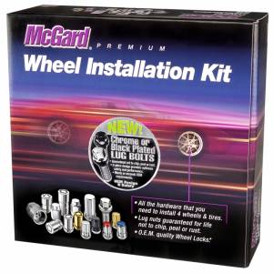 McGard - McGard 5 Lug Hex Install Kit w/Locks (Cone Seat Bolt) M14X1.5 / 17mm Hex / 28.0mm Shank L. - Chrome - 67200 - Image 1