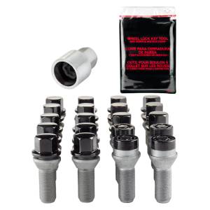 McGard - McGard 5 Lug Hex Install Kit w/Locks (Cone Seat Bolt) M14X1.5 / 17mm Hex / 28.0mm Shank L. - Black - 67200BK - Image 2