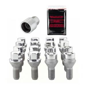 McGard - McGard 4 Lug Hex Install Kit w/Locks (Cone Seat Bolt) M12X1.25 / 17mm Hex / 22.0mm Shank L. - Chrome - 67232 - Image 2