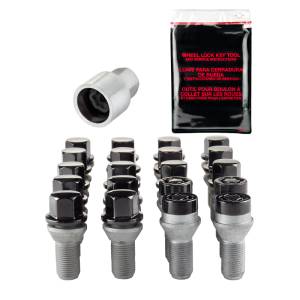 McGard - McGard 4 Lug Hex Install Kit w/Locks (Cone Seat Bolt) M12X1.25 / 17mm Hex / 22.0mm Shank L. - Black - 67232BK - Image 2