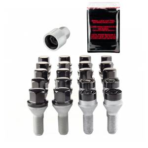 McGard - McGard 5 Lug Hex Install Kit w/Locks (Cone Seat Bolt) M12X1.25 / 17mm Hex / 25.6mm Shank L. - Black - 67261BK - Image 2