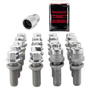 McGard - McGard 5 Lug Hex Install Kit w/Locks (Radius Seat Bolt) M14X1.5 / 17mm Hex / 35.4mm Shank L - Chrome - 68032 - Image 2